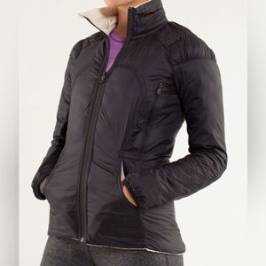 Lululemon Run Turn Around Goose Down Reversible Quilted Lightweight Jacket Sz 6